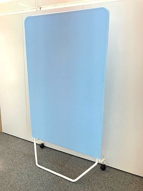 幅1000 高さ1800 脚付パーテーション ブルー 間仕切り 衝立 ローパーテーション オフィス 軽量