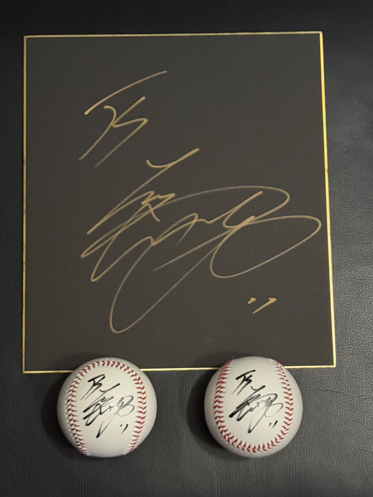 メジャー！大谷翔平選手サイン入り色紙サインボールセット 大谷翔平 直筆サイン入り MLB公式ボール