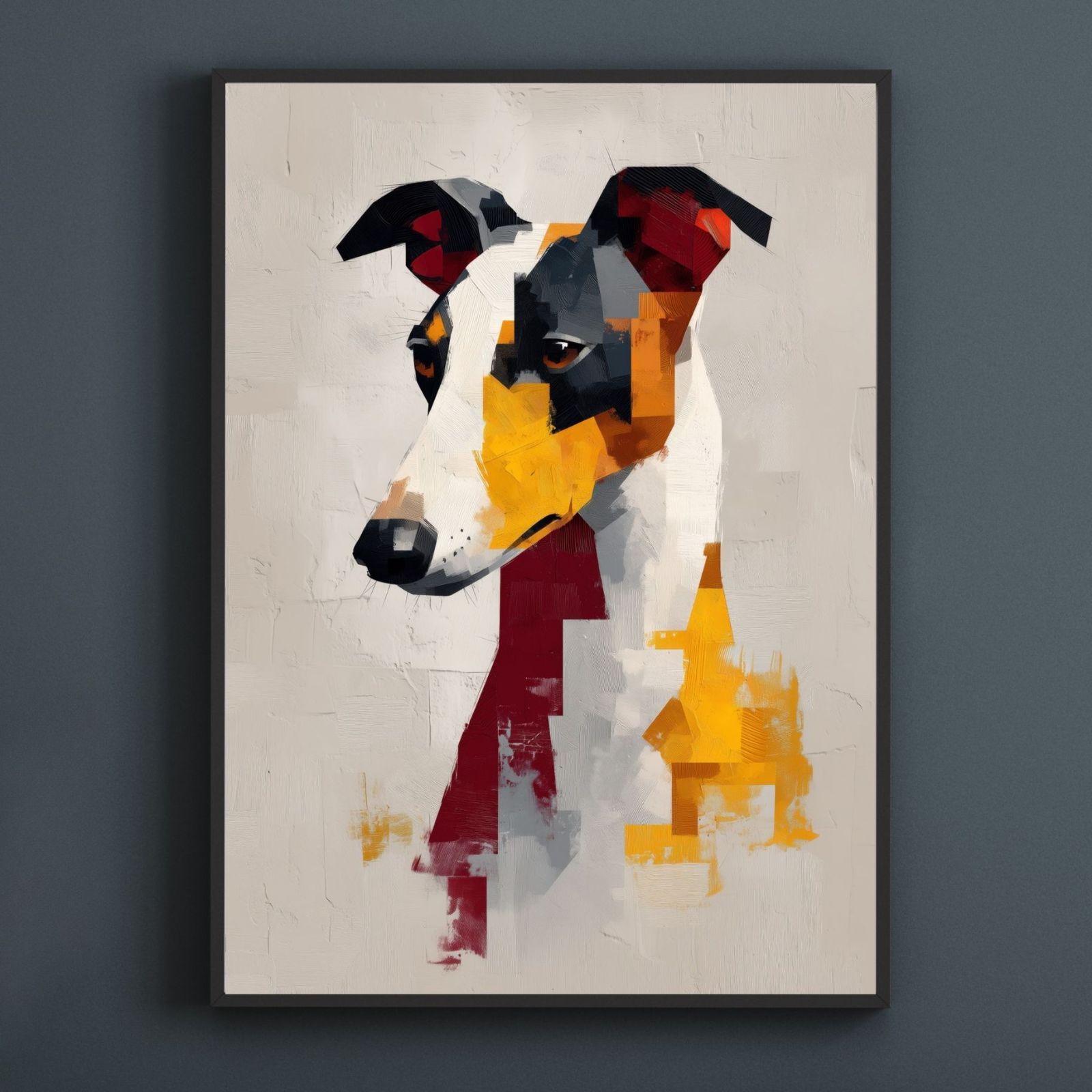 Color Symphony: Italian Greyhound Dog】イタリアングレー