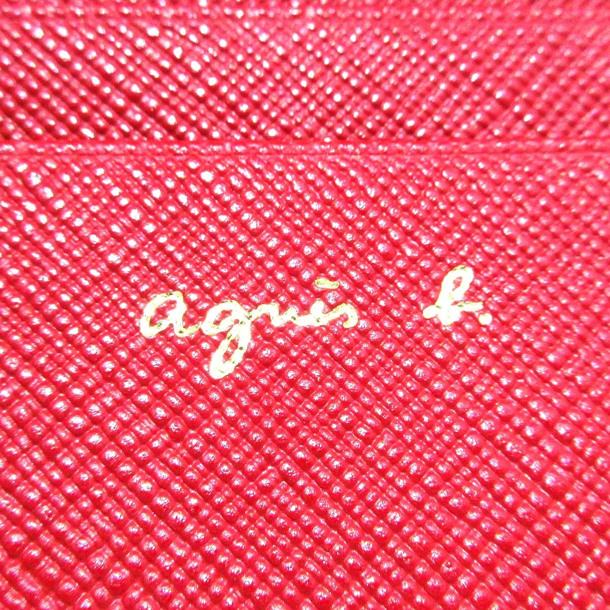 agnès b. 名刺入れ ネイビー レッド agnès b. カードケース 名刺入れ - メルカリ