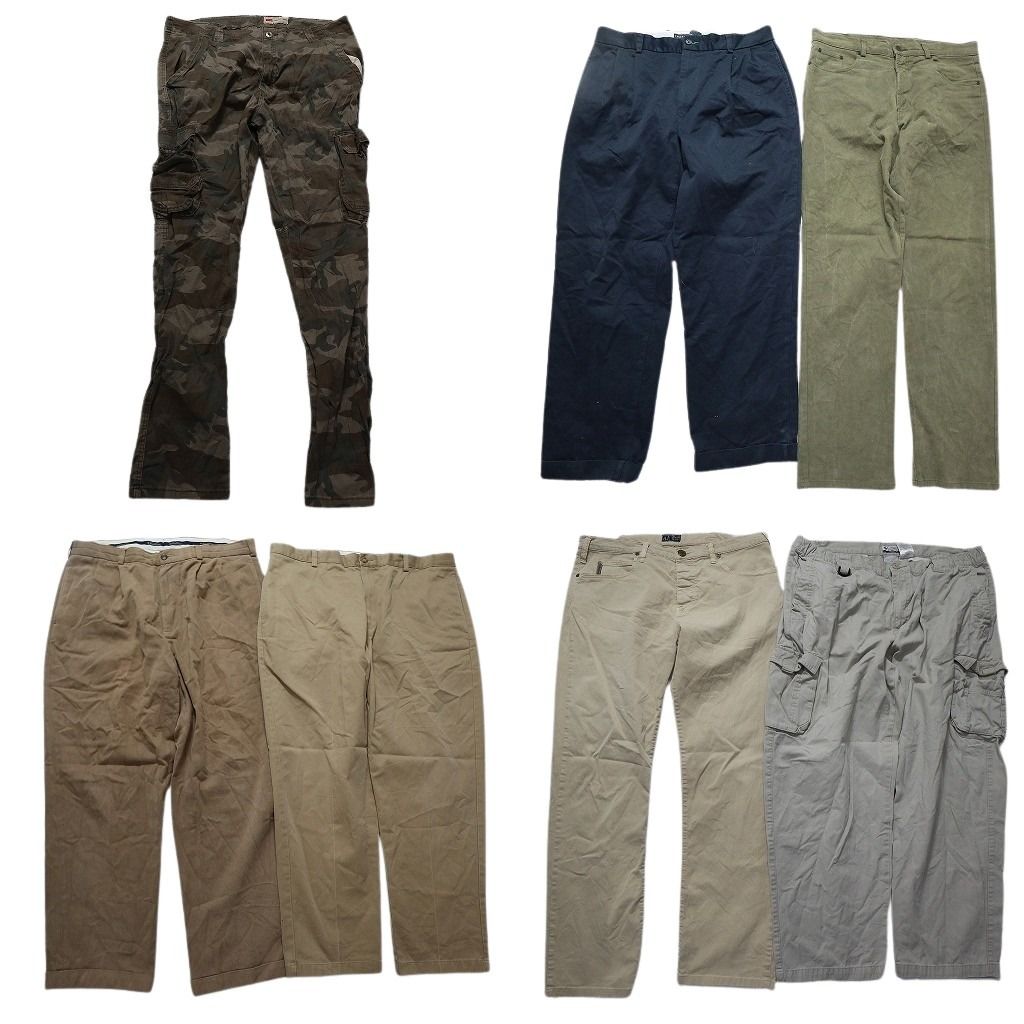 古着卸 ブランドMIX パンツ 6枚セット メンズ 36 38 アルマーニ トミー ラングラー 古着 NB9830