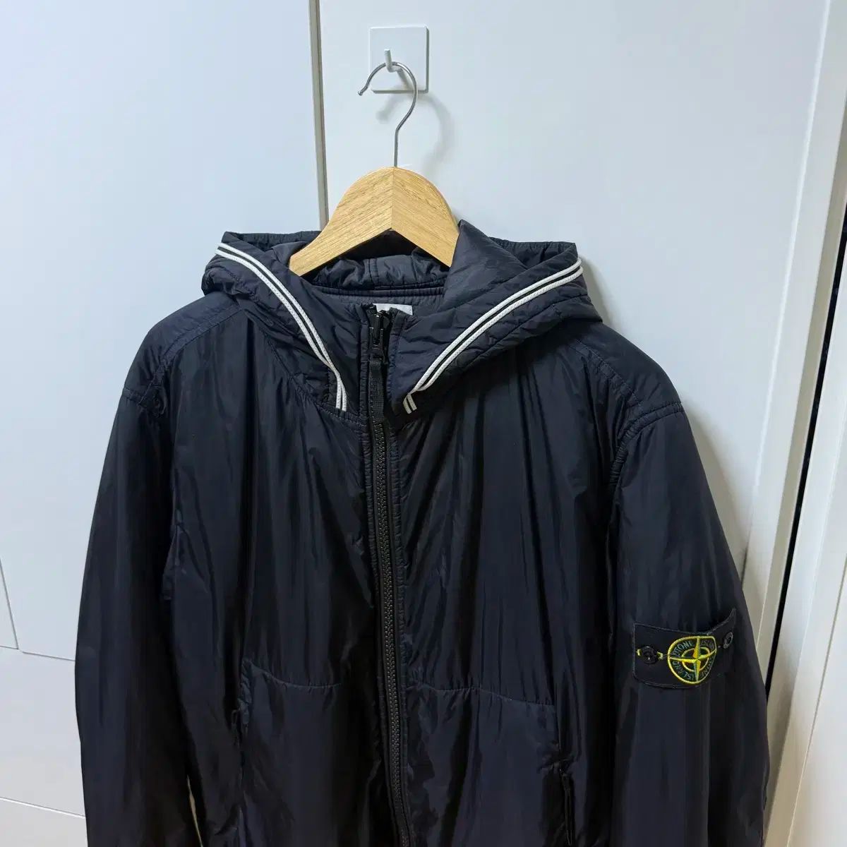 XL STONE ISLAND ストーンアイランド クリンクルレップス プリマロフト フード ウインドブレーカー ジャケット