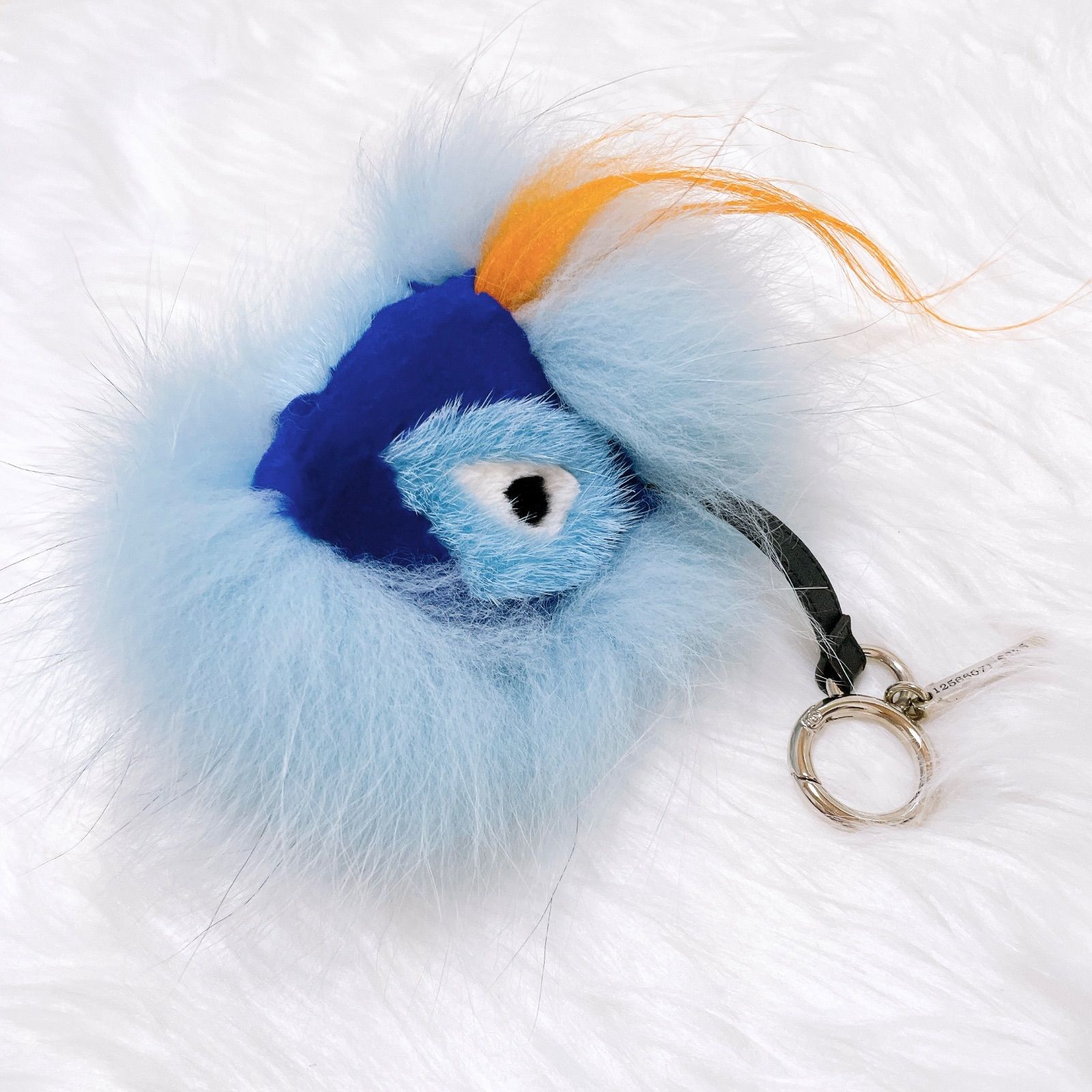 FENDI モンスター　バグズ　キーホルダー　チャーム　シリコン　ブルーブラック 楽天市場】【未使用品】FENDI フェンディ ファー モンスター