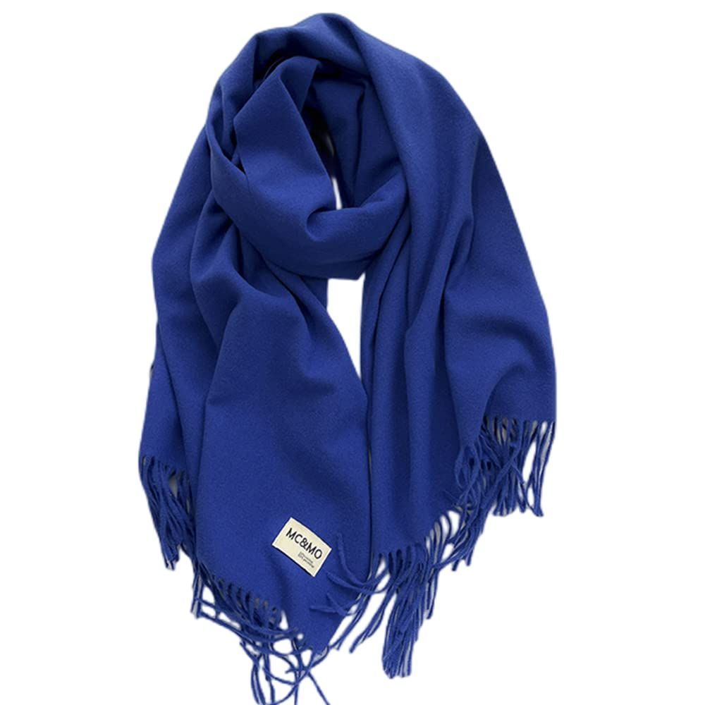 売切注意 マフラー レディース カシミヤタッチ 秋冬 ウールタッチ グリーン 無地 ショール 厚手 大判ストール 大判 黒 かわいい ストール 男女兼用 Minaki 防寒 Metico おしゃれ