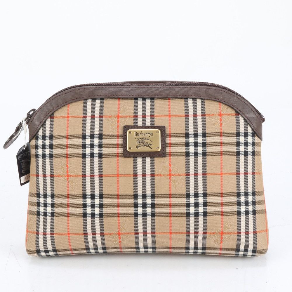 897 Burberry ノバチェック シャドーホース ポーチ 897 Burberry ノバチェック シャドーホース ポーチ - メルカリ