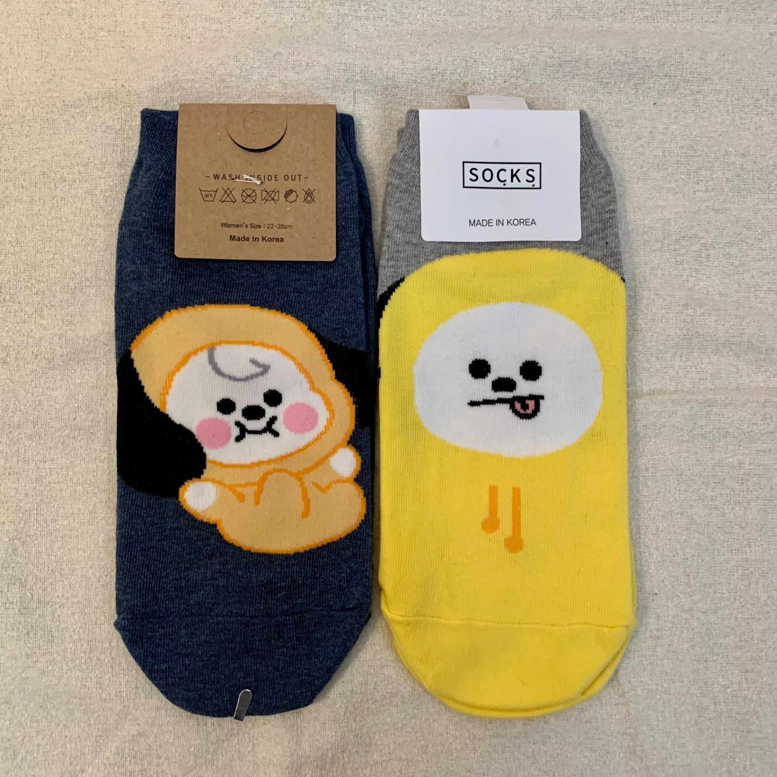 BTS BT21 CHIMMY ソックス 靴下 2種類2点セット ジミン - メルカリ