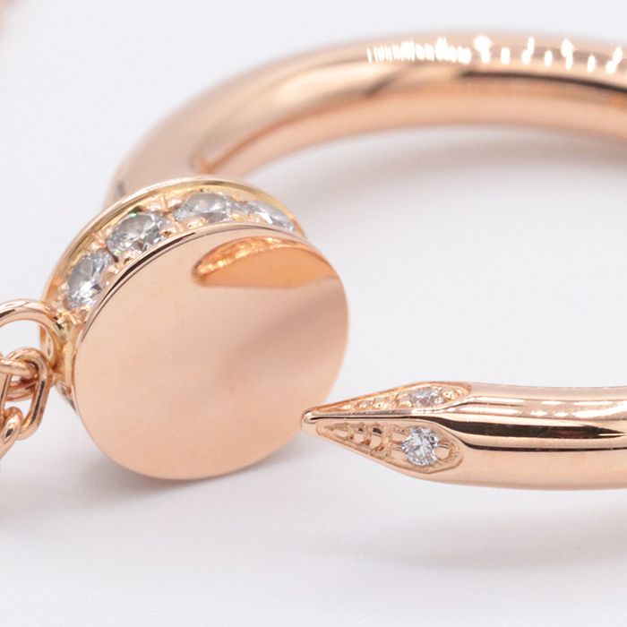 CARTIER カルティエ ジュストアンクル ネックレス ダイヤモンド ピンク  