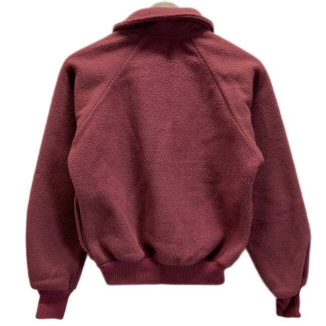 patagonia フリース 80s 80年代 ジャケット フルジップ ラグラン 無地 ワンポイント ブランドロゴ アウトドア 古着