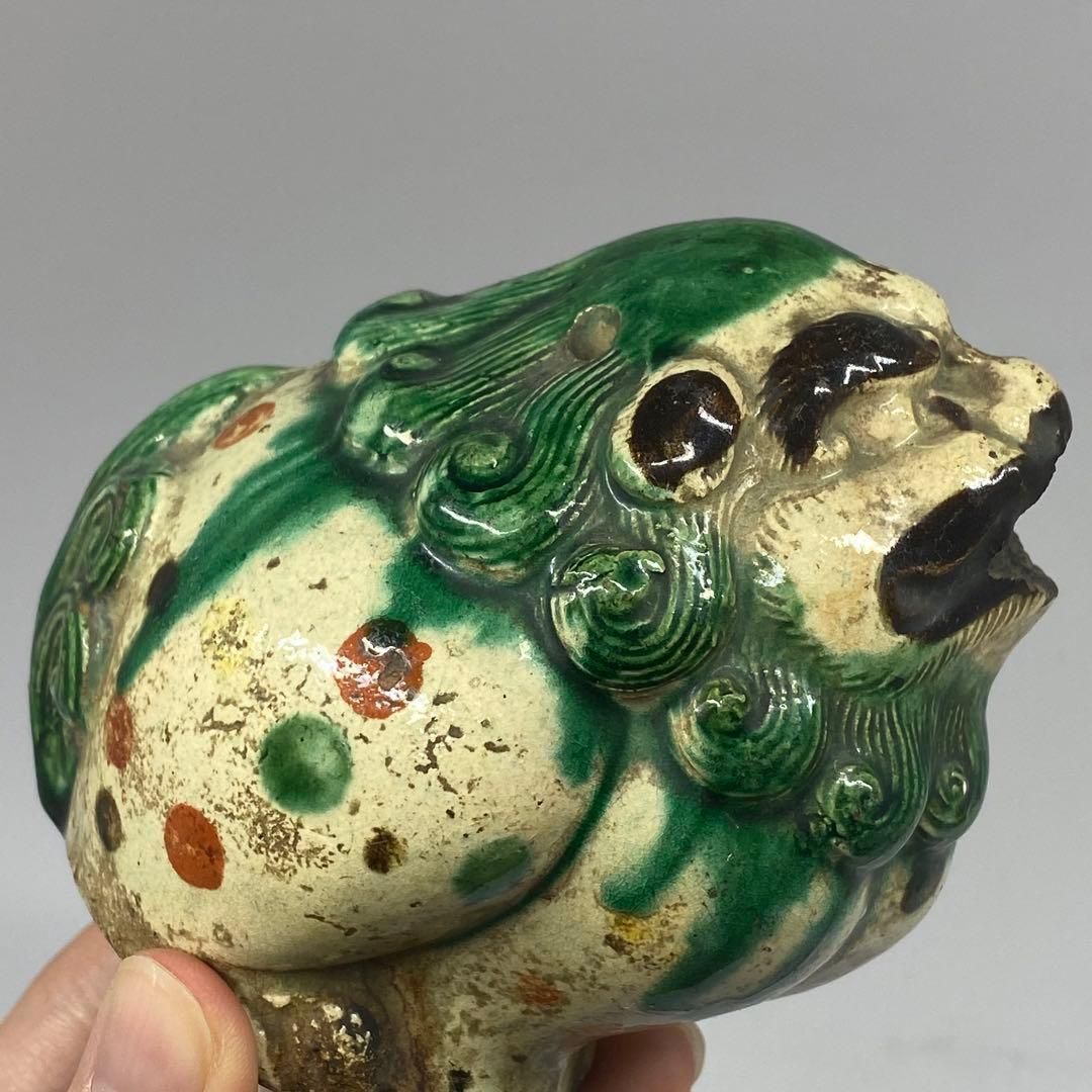 江戸中期 源内焼 獅子置物 香炉 タルサ 東金6-0311☆2F - メルカリ