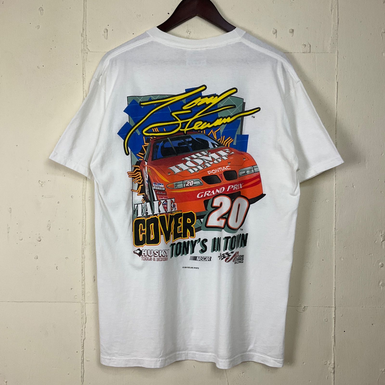 USA製 90年代 90s Tony Stewart 両面プリント レーシング Tシャツ 古着