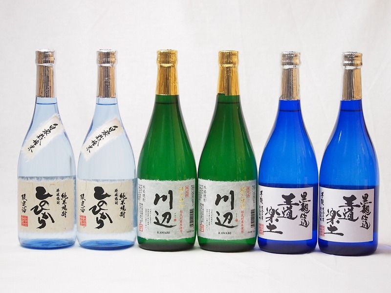厳選熊本県米芋焼酎6本セット(黒麹仕込芋焼酎 小売 王