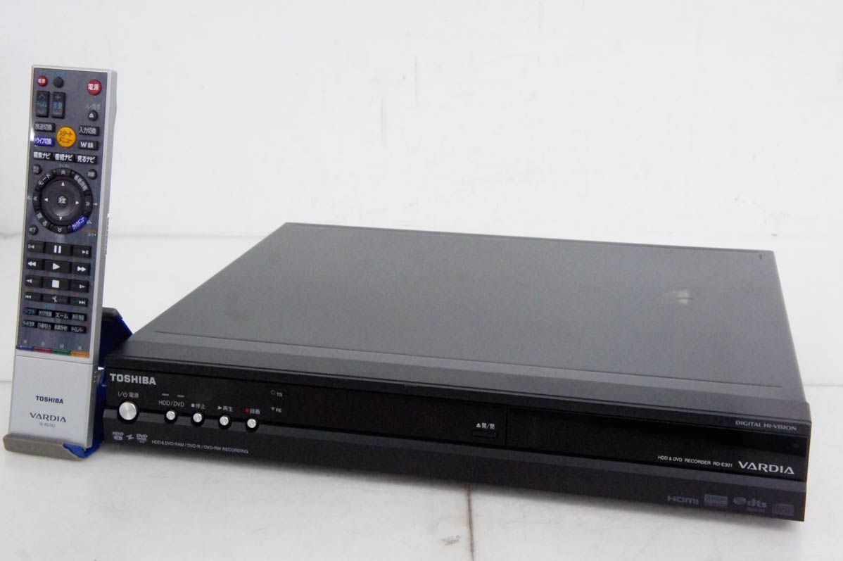 中古】東芝 DVDレコーダー HDD300GB内蔵 DVD-RAM/-R/-RW/-R DL 地上/BS/CS110度デジタル内蔵 RD-E301 -  メルカリ