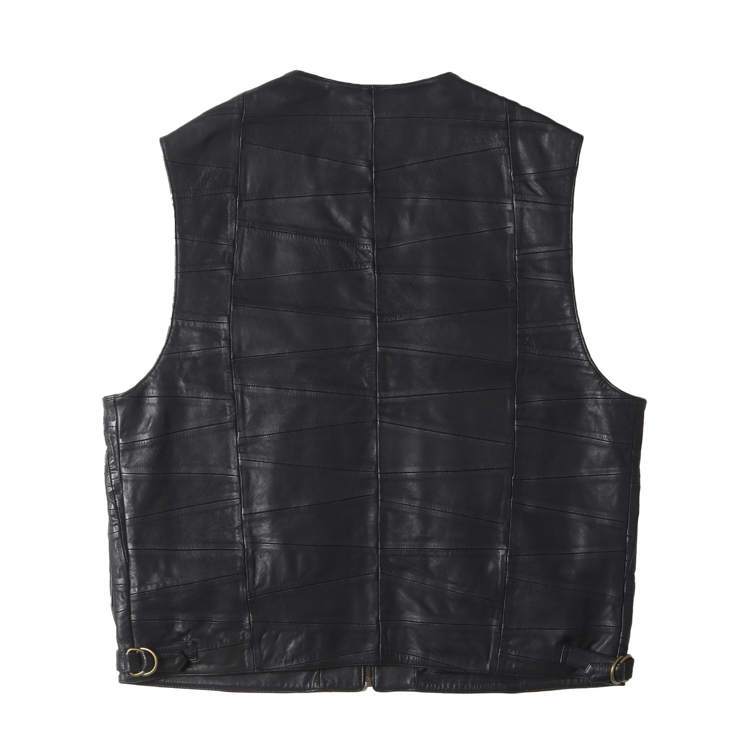 新品 Supreme シュプリーム ベスト サイズ:L 23SS パッチワーク ラムレザー カーゴベスト Patchwork Leather  Cargo Vest ブラック 黒 トップス 【メンズ】 - メルカリ