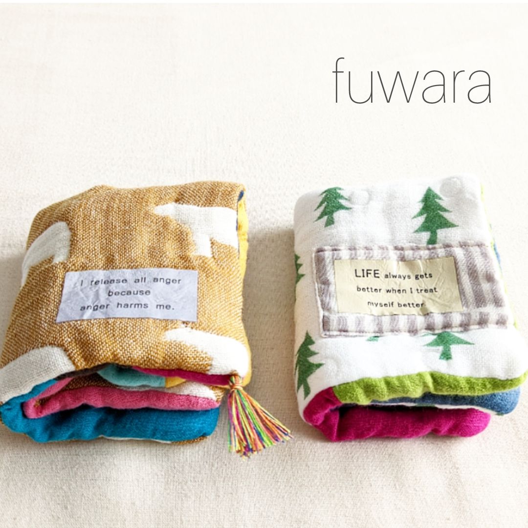 FUWARA☆handmade☆6重ガーゼケット - 布団/毛布