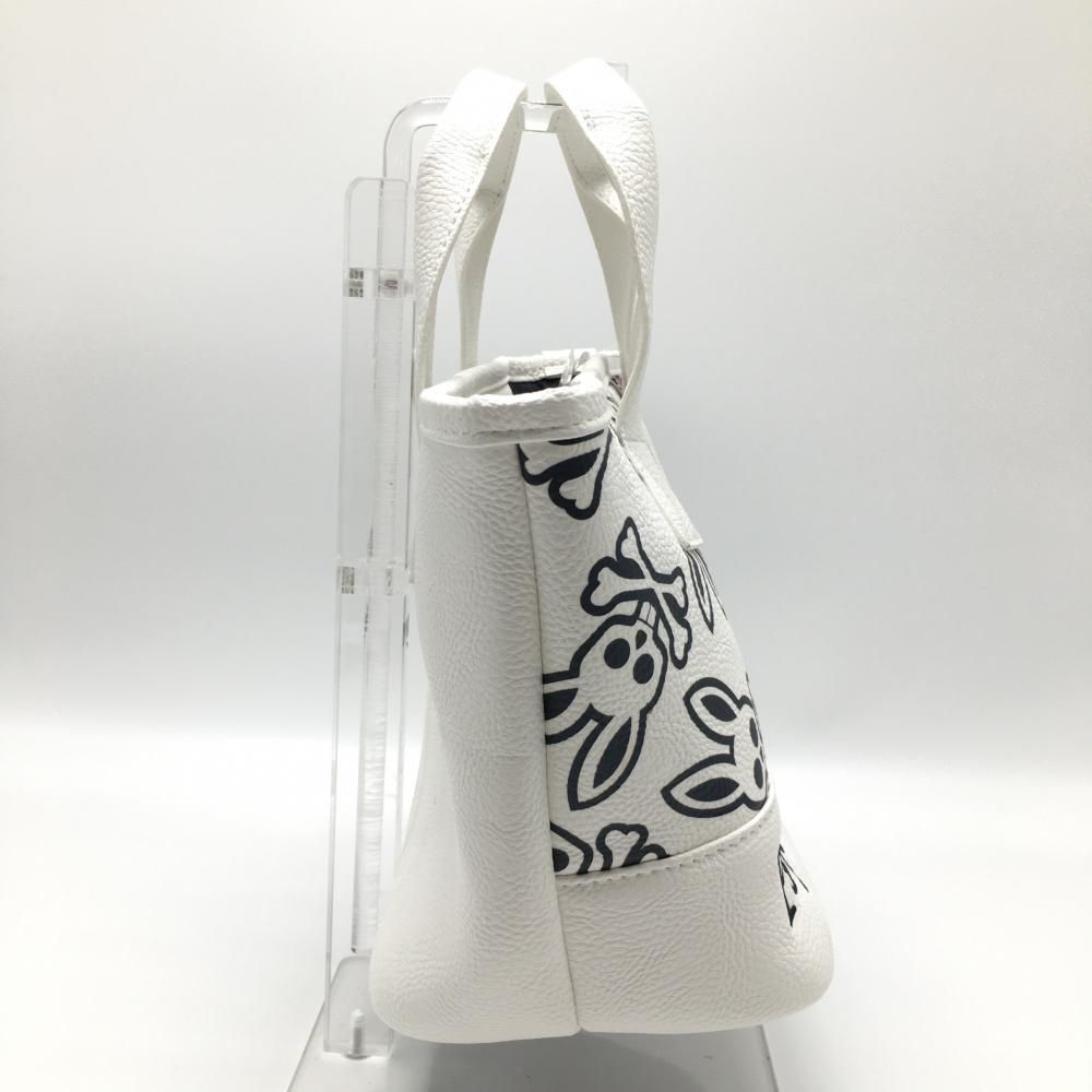 新品】サイコバニー カートバッグ 白×ネイビー サイコバニー 前面総柄