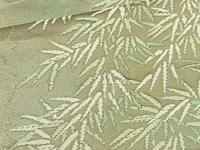 平和屋着物◎六通柄袋帯 唐織 祇王寺 銀糸 正絹 逸品 BAAT6141ea