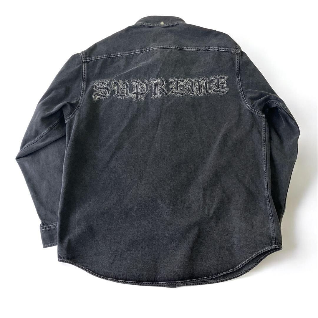 希少SUPREME Applique Denim デニムシャツ L シュプリーム - メルカリ