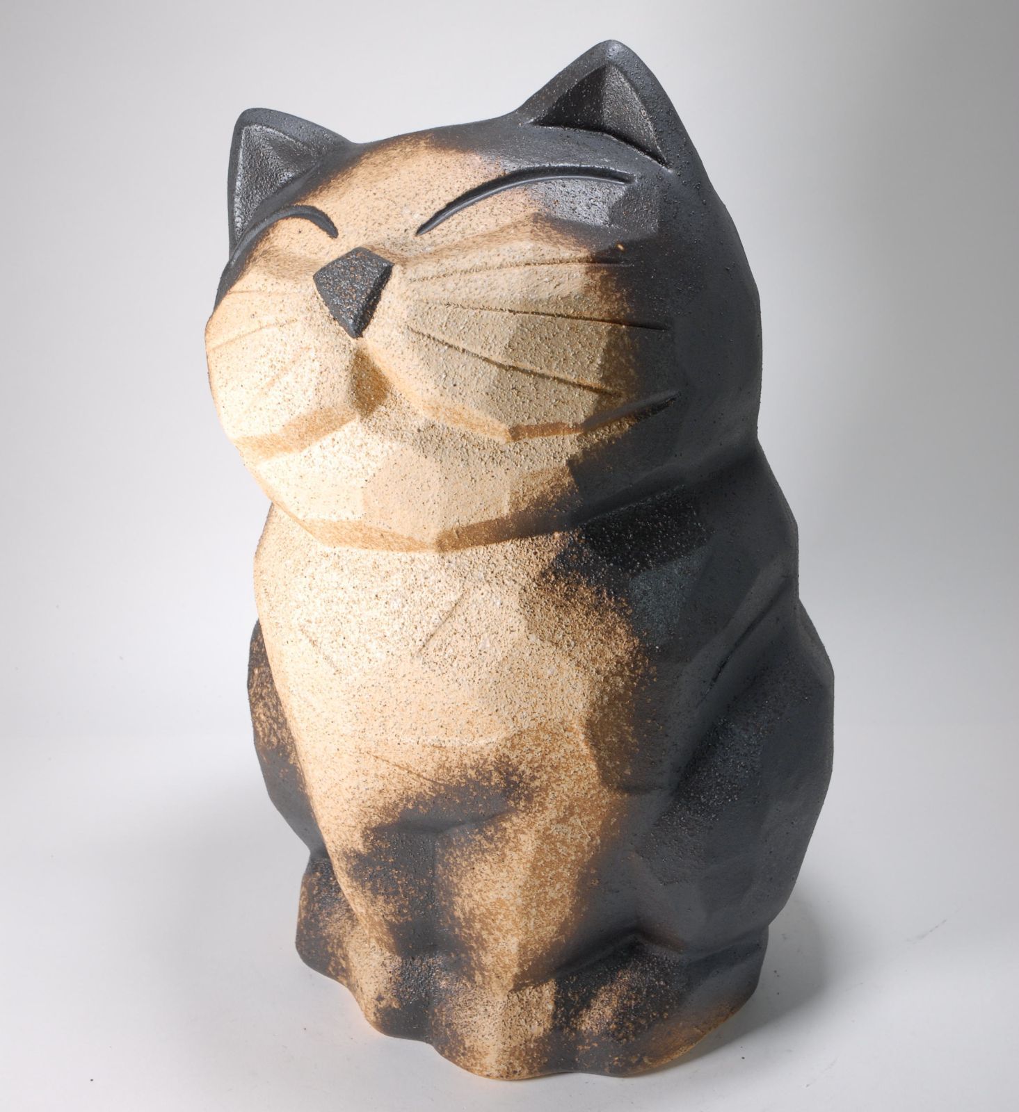 信楽焼 傘立て 雫型鉄絵梅 高さ４７cm 信楽焼 傘立て 雫型鉄絵梅 高さ47cm