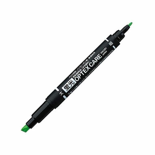 まとめ ゼブラ 蛍光ペン 蛍光オプテックスケア 緑 WKCR1-G ×100セット