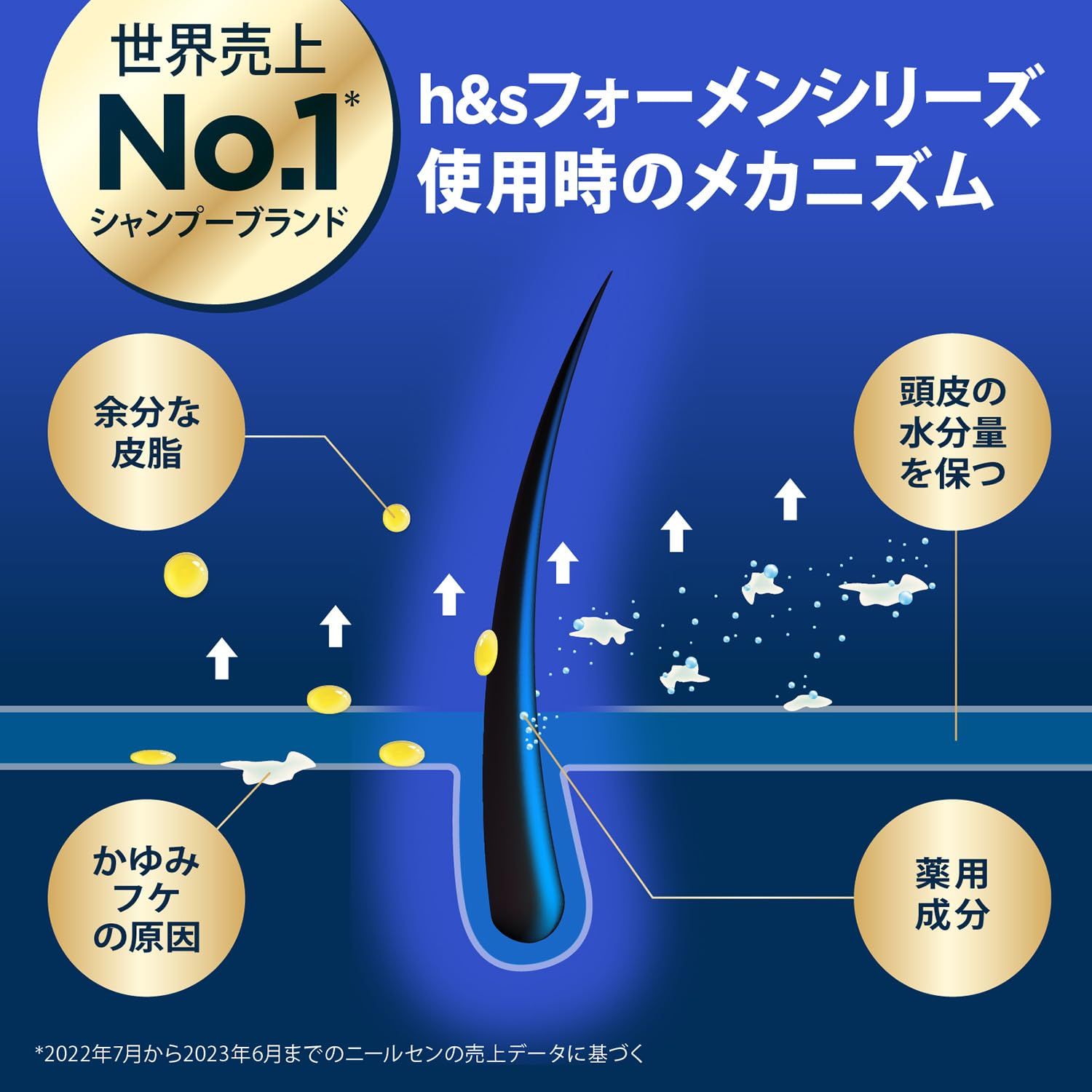 h&s for men ゴールド 2in1 オールドスパイス ピュアスポーツの