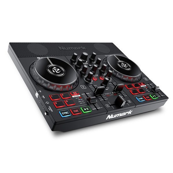 Numark ヌマーク | Party Mix Live Serato DJ Lite付属 LEDパーティライト搭載 スピーカー内蔵DJコントローラー