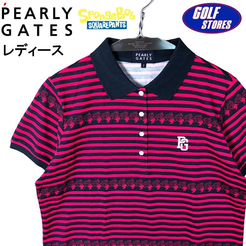 PEARLY GATES パーリーゲイツ 半袖ポロシャツ スポンジボブボーダー 2