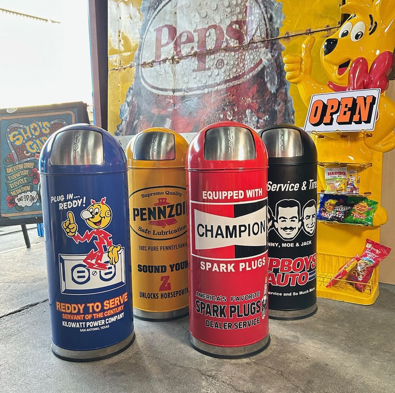 新品 53L スチールダストボックス ゴミ箱 ペンズオイル