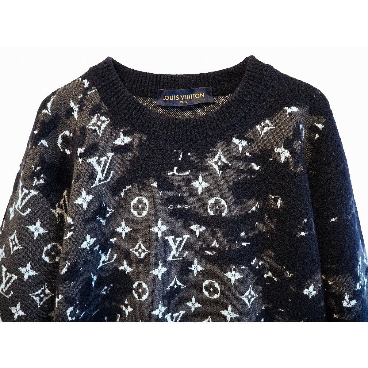 LOUIS VUITTON(ルイヴィトン) ディストレストモノグラム ニットHJN87W