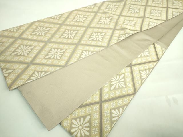 平和屋本店□最高級 人間国宝 北村武資 煌彩錦 六通柄袋帯 花菱紋 金糸  