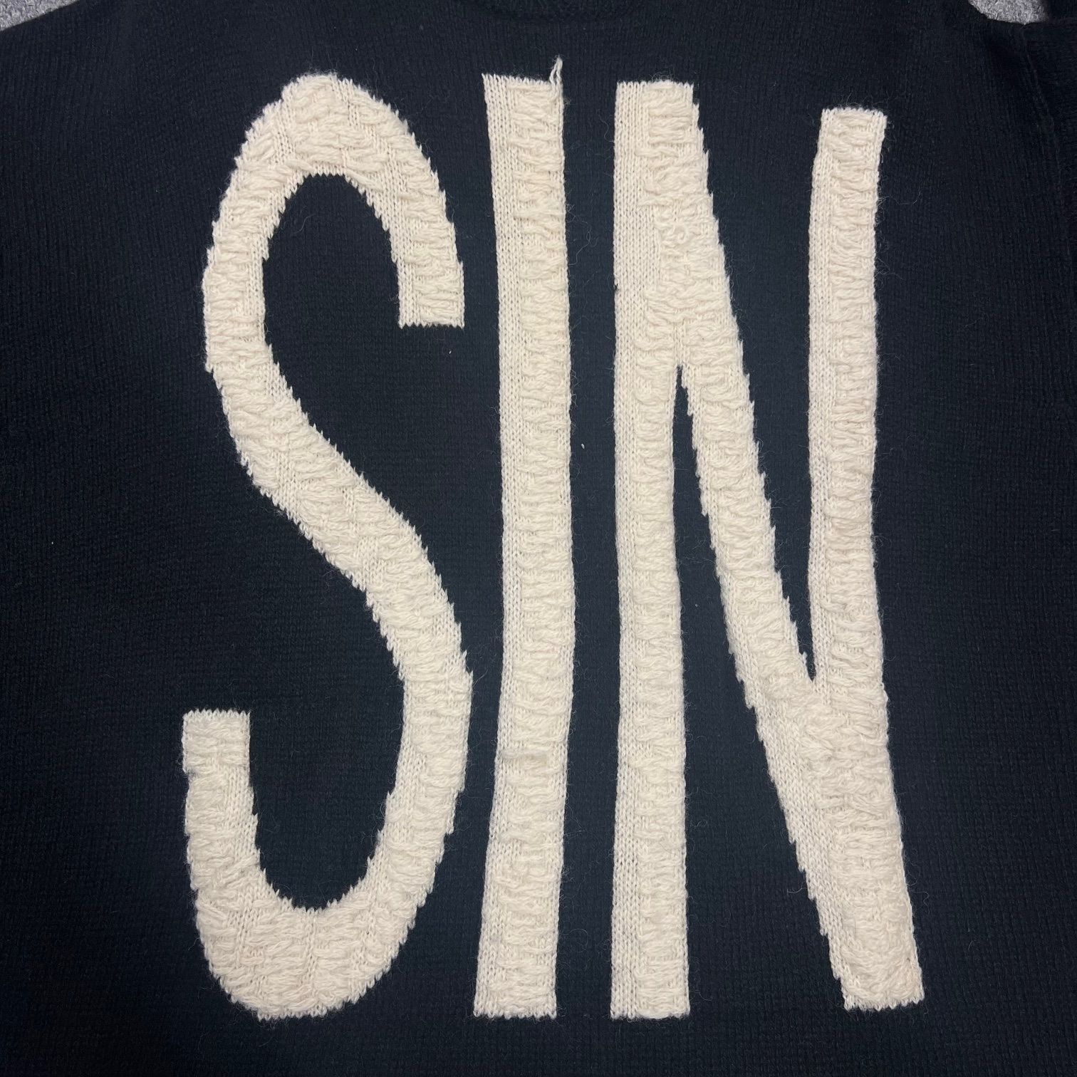 参考上代46200円 SAINT MICHAEL 21AW WOOL SWTER SIN ニット セーター 