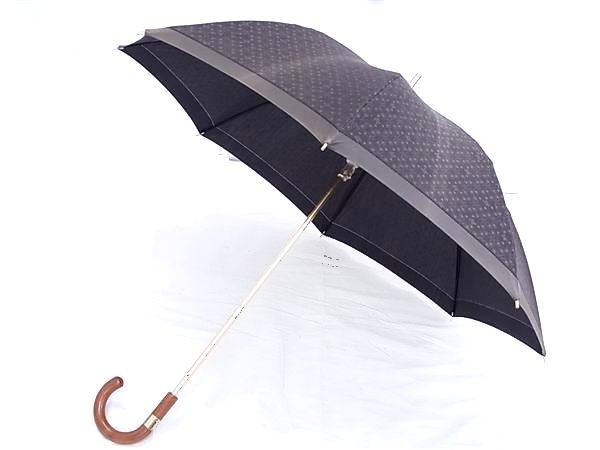 【美品】 希少 セリーヌ 傘 マカダム トリオンフ シルバー グレー 美品】 希少 セリーヌ 傘 マカダム トリオンフ シルバー グレー