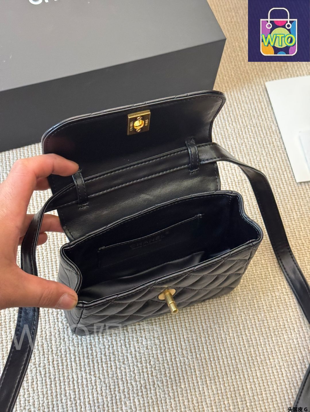 CHANEL 【未使用】黒 ノベルティ　ヴィンテージバッグ Vintage Gallery Rococo OLD GUCCI 世界No.1のコレクション！