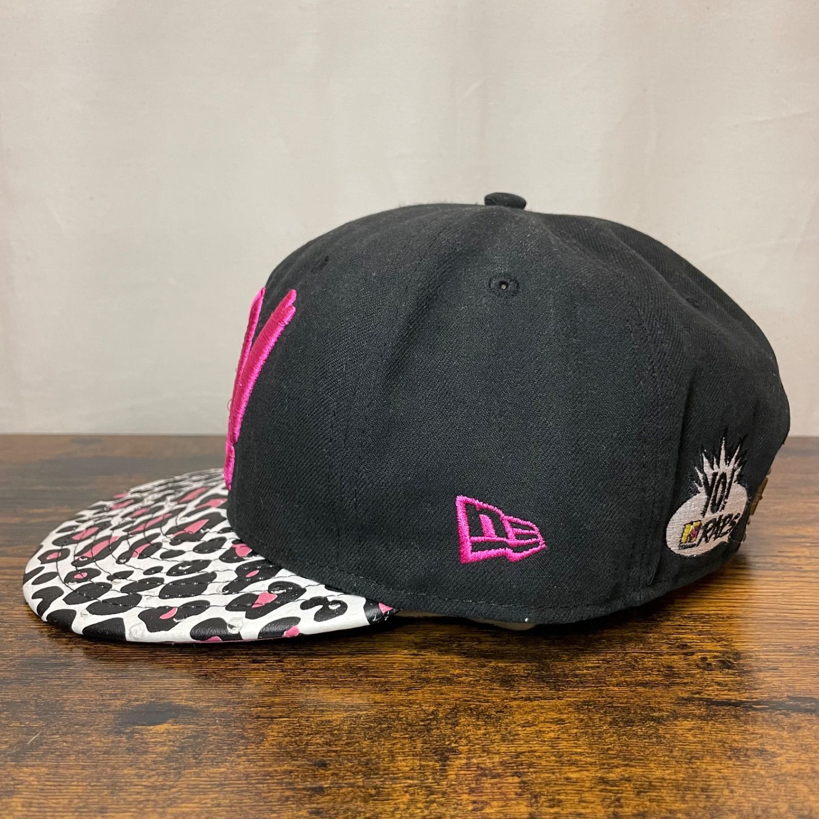 珍品】ニューエラ newera キャップ ブラック ヒョウ柄 フリーサイズ