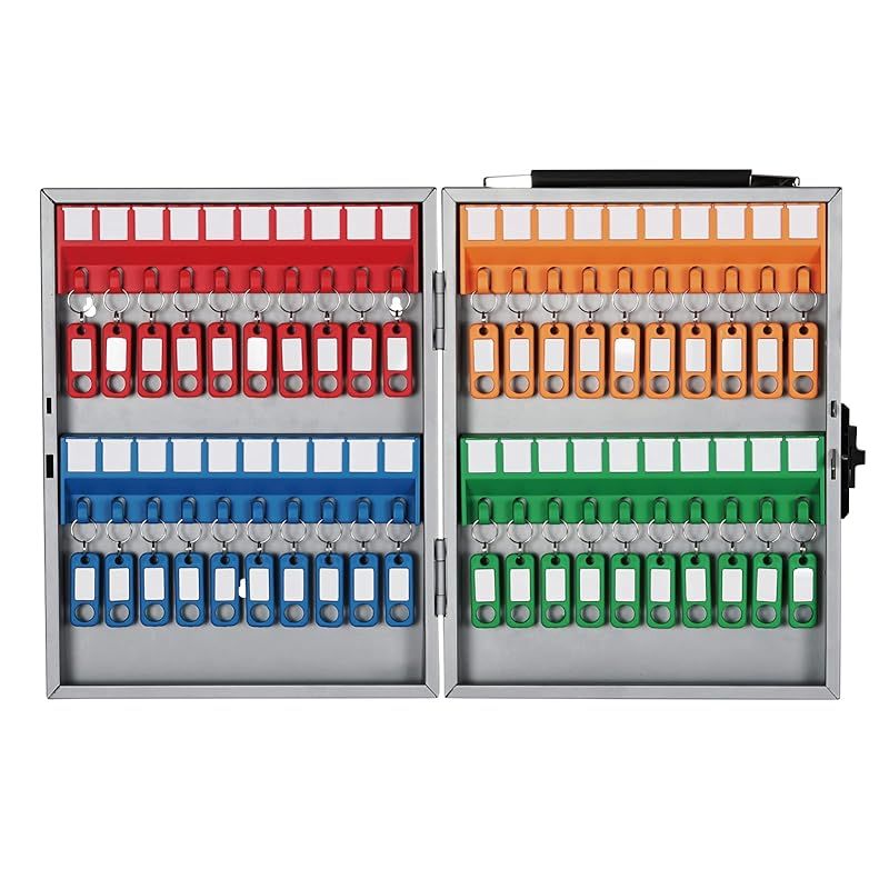 カール事務器 キーボックス 鍵40個収納 壁掛け シリンダー錠 CKB-40-S 0