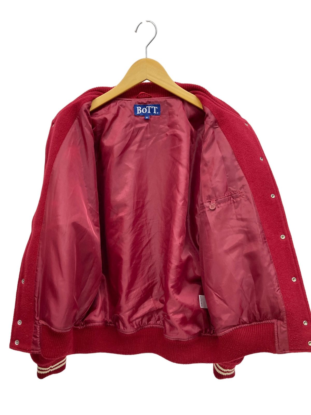 BoTT (ボット) Teddy Varsity Jacket レザー コンビ テディジャケット ...