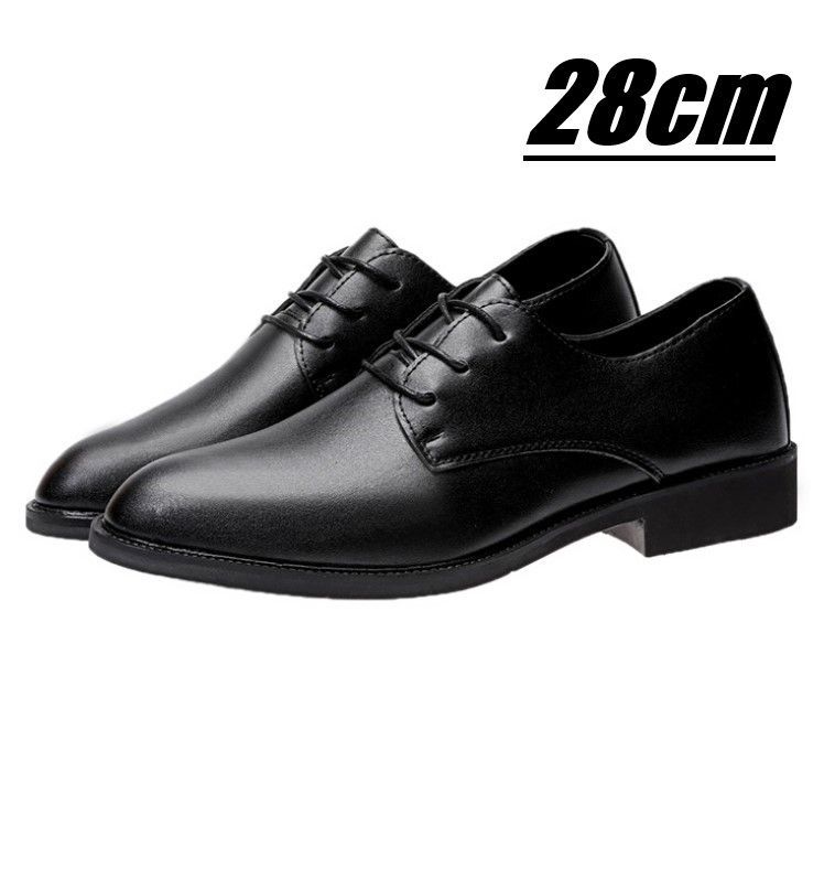 靴 bs1黒【28cm】ビジネスシューズ メンズ 合成革靴 ドレスシューズ 