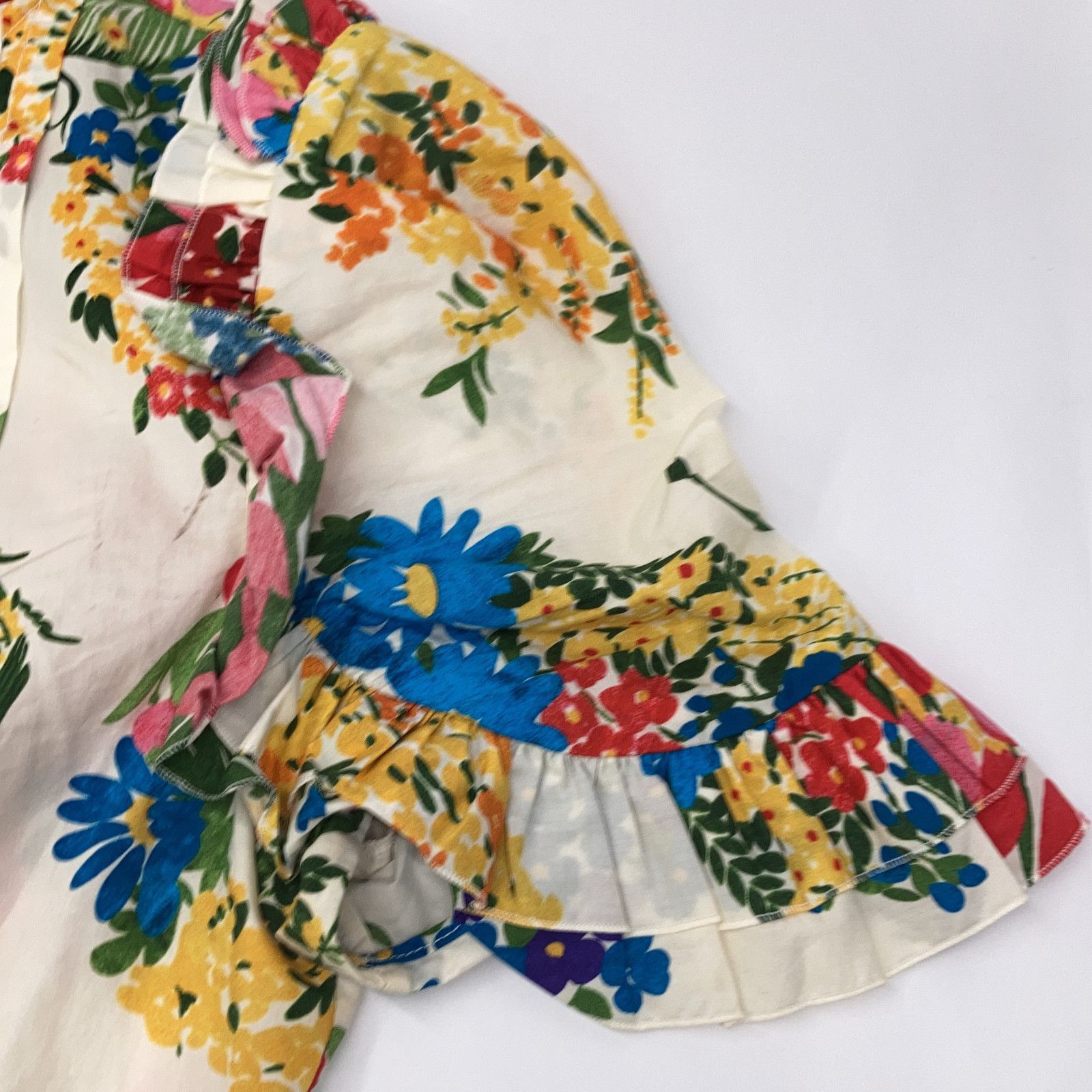 ﾌﾗﾜｰﾌﾟﾘﾝﾄﾊﾟｰﾙﾎﾞﾀﾝｼｬﾂﾜﾝﾋﾟｰｽ