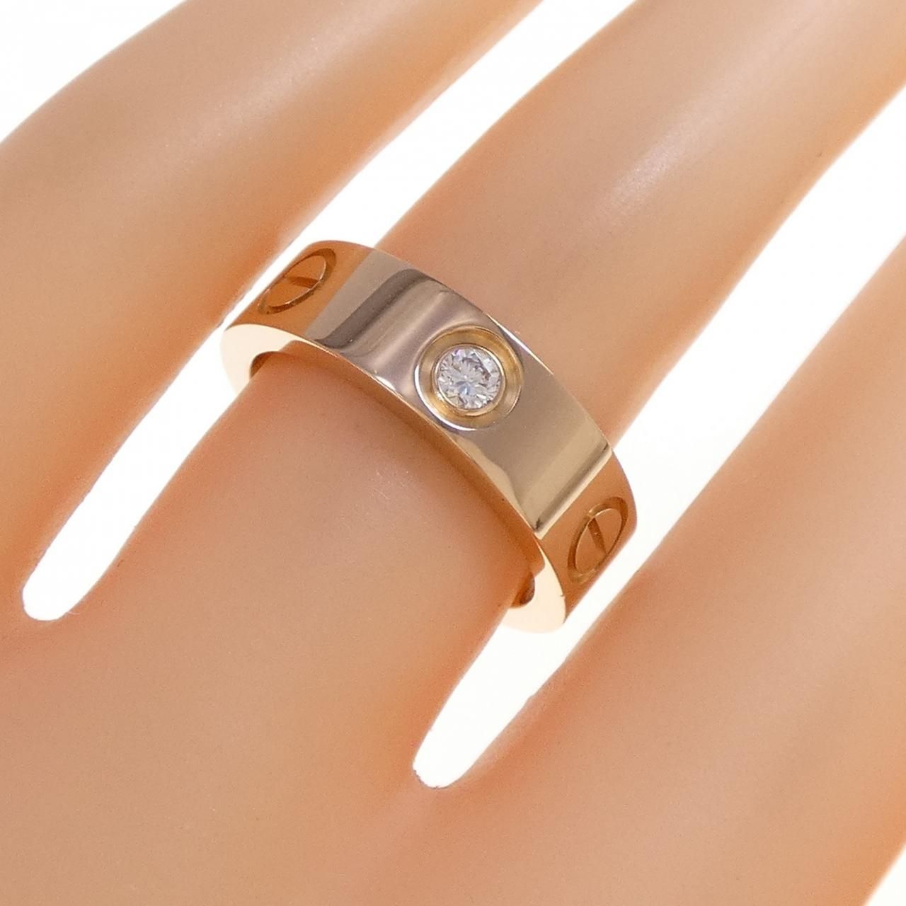 Cartier ラブリング ハーフダイヤ 3P 50 10号 Cartier カルティエ ラブ/LOVE 25周年 3P・ハーフダイヤリング