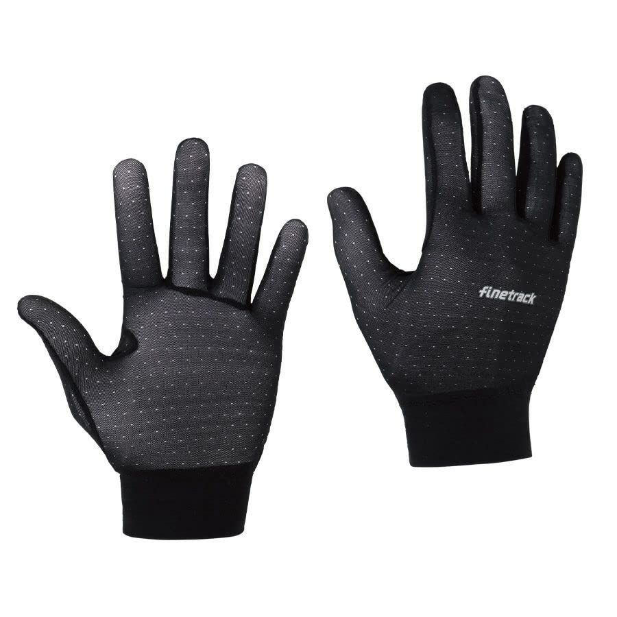 finetrack FAU0211 Unisex ドライレイヤーインナーグローブ S BLCK