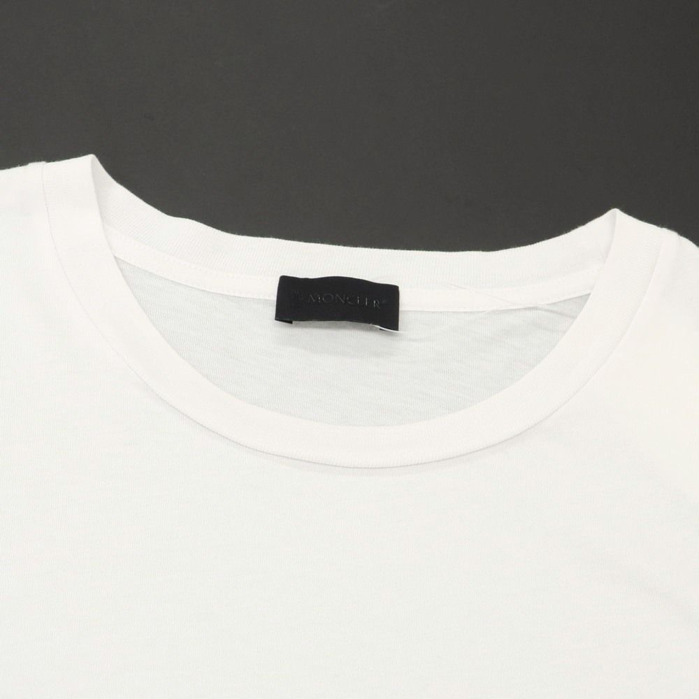 【MONCLER】Tシャツ コットン クルーネック オーバーサイズ 半袖 MONCLER モンクレール Tシャツ シャツ 半袖 トップス プリント