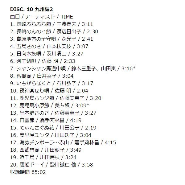 新品】にっぽん民謡玉手箱 CD11枚組 全220曲 別冊歌詞ブックレット