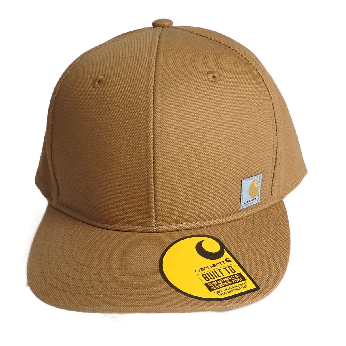 即納（カーハート）Men's106665-211カーハートブラウンキャップ Carhartt Mens Firm Duck Flat Bill Embroidered Cap Brown
