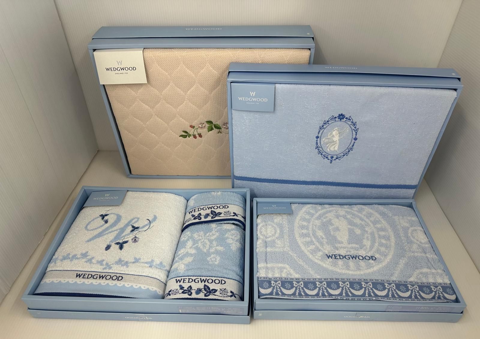 WEDGWOOD ウェッジウッド バスタオル タオルシーツ パッドシーツ 4点セット 2505086
