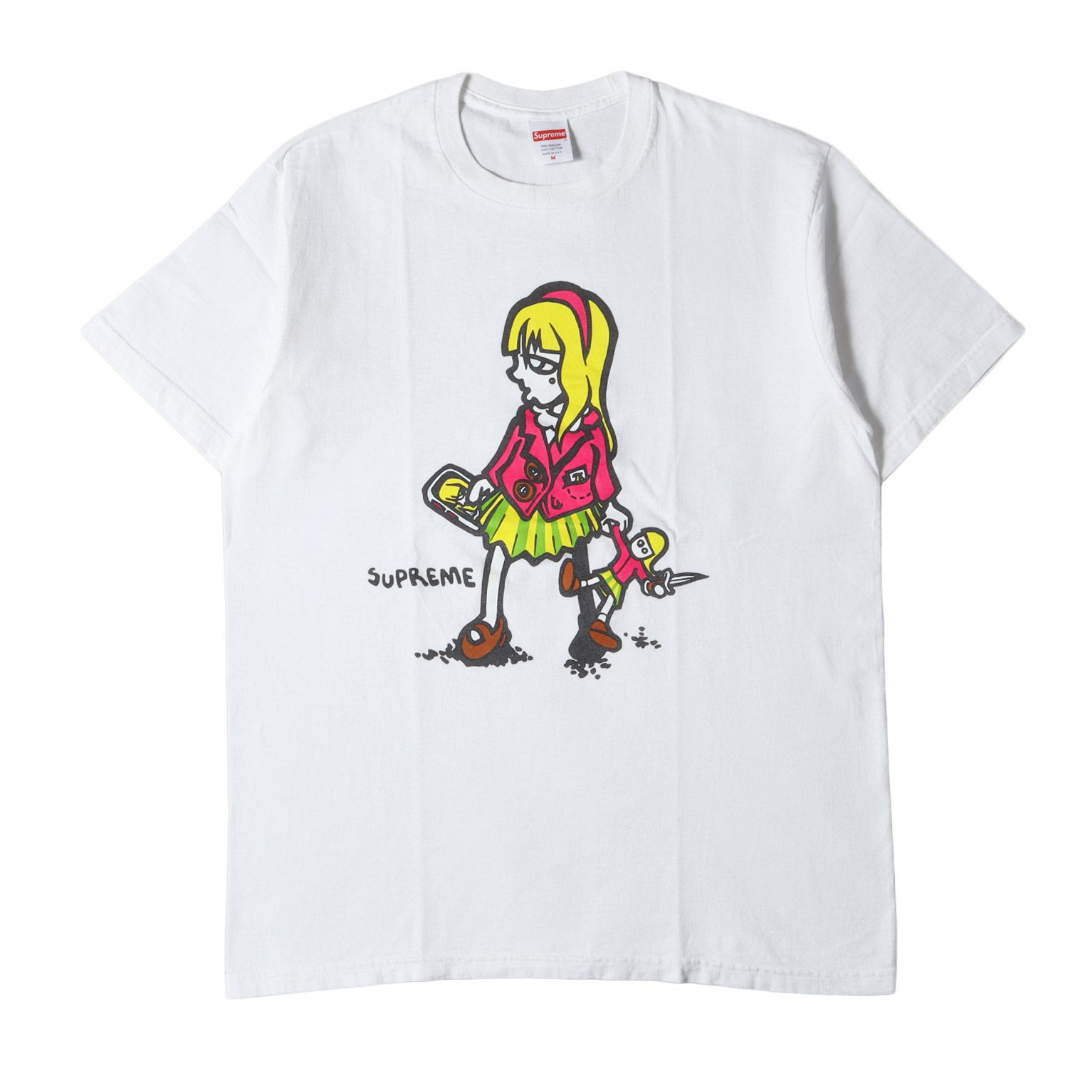 Supreme シュプリーム Tシャツ サイズ:M 19SS キャラクター グラフィック クルーネック Tシャツ Suzie Switchblade Tee ホワイト 白 トップス カットソー 半袖【メンズ】