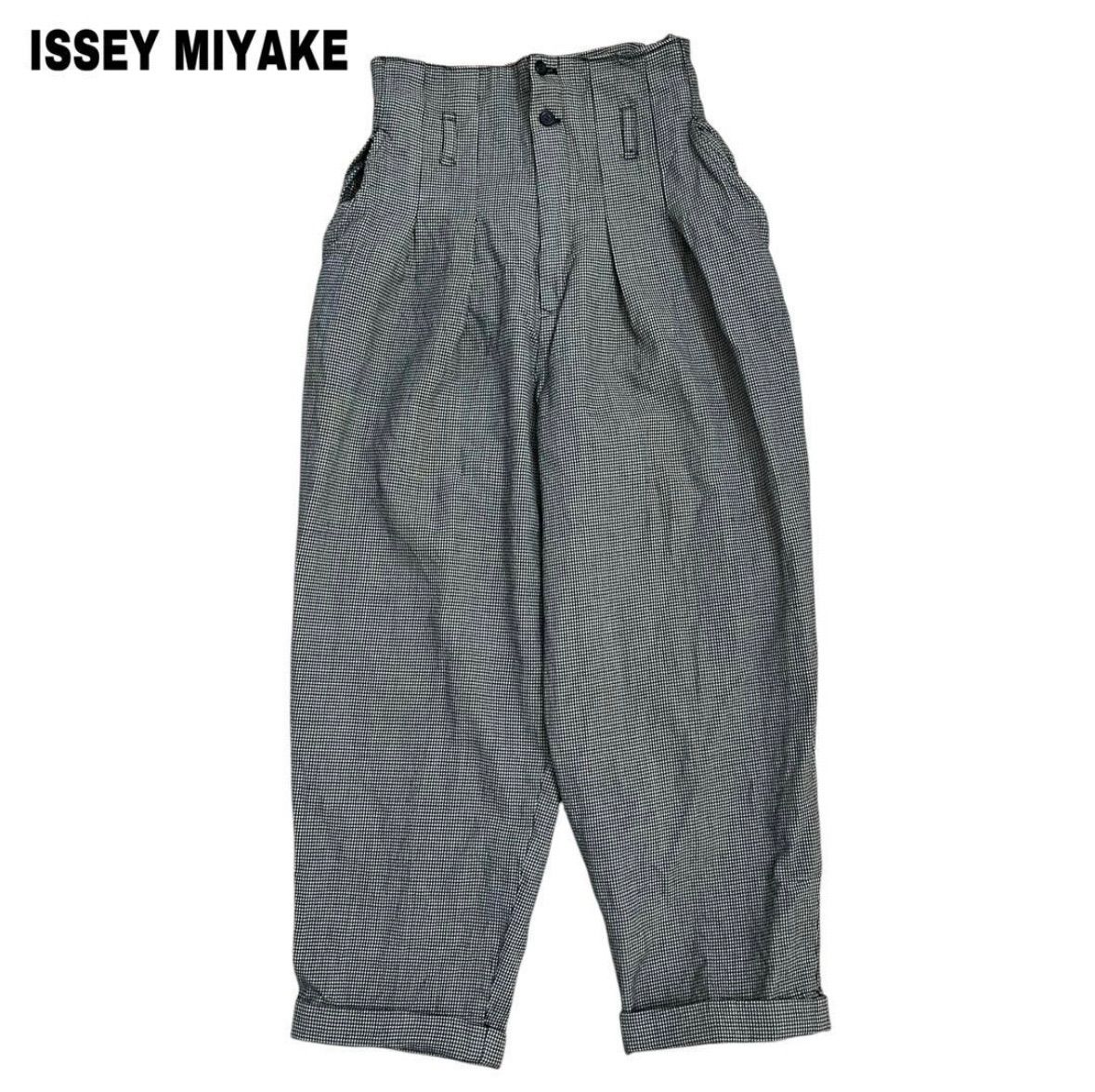 ISSEY MIYAKE 千鳥格子 ボリュームパンツ