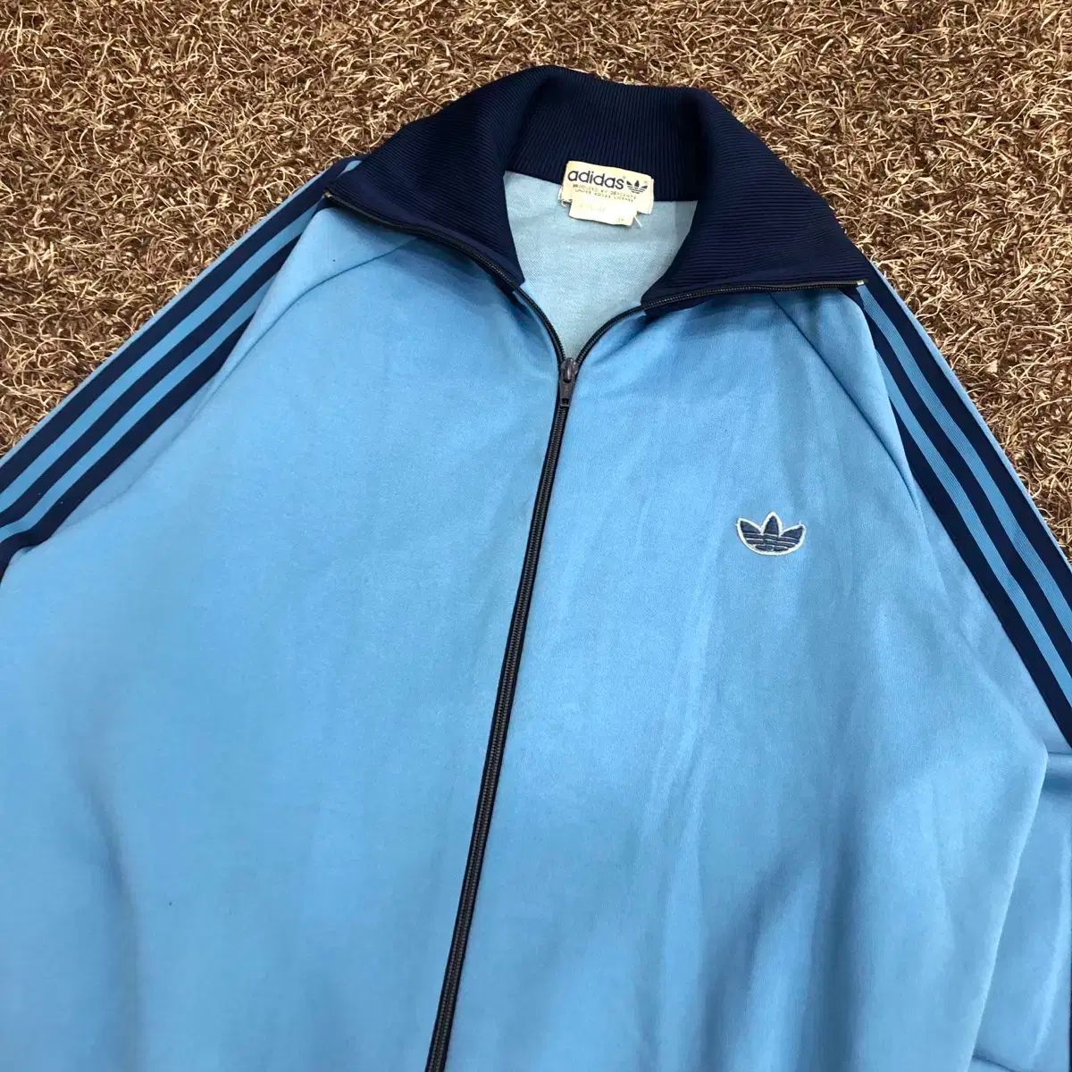 アディダス 80s 西ドイツ製 スカイブルー ファイヤーバード ジャージ トラックジャージ