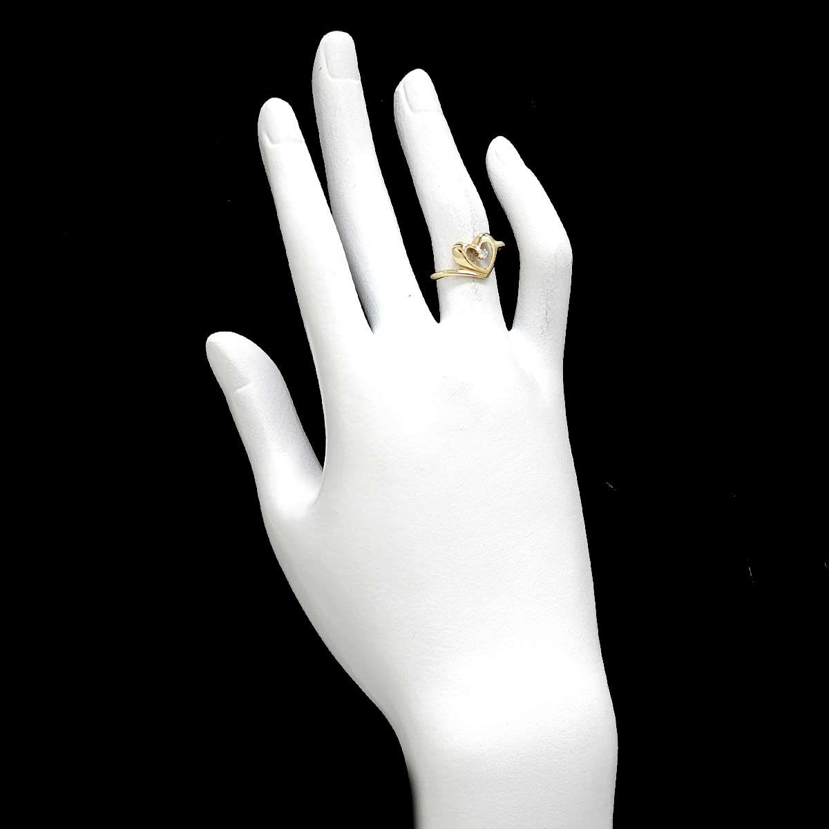 TIFFANY & Co. k18 ダイヤハートリング エルサペレッティ 