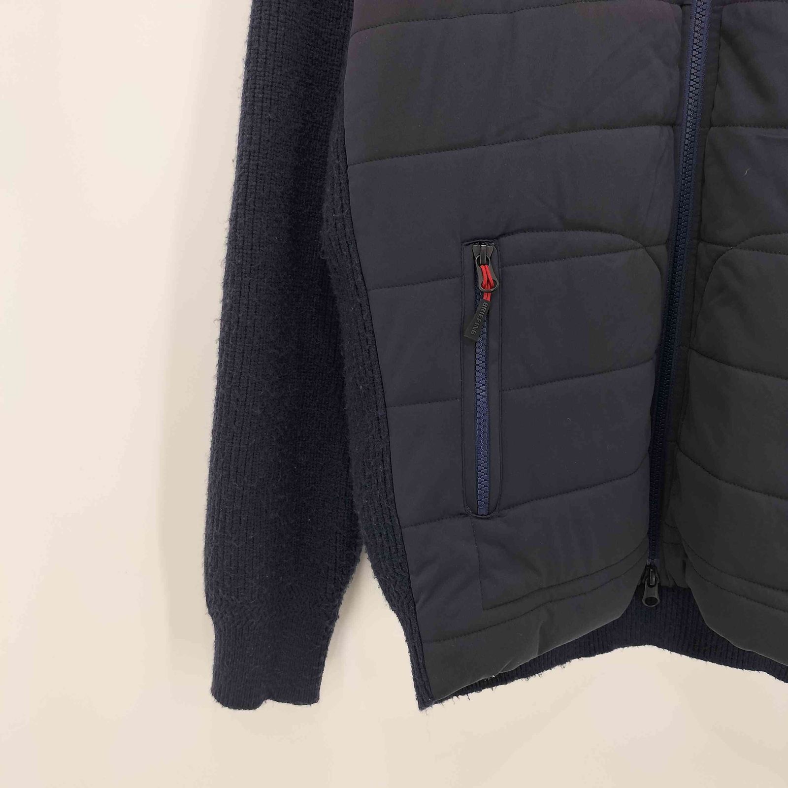 【美品】ブリーフィング ：WIND BLOCKカモ ニットブルゾン brg243m66-067-2.jpg