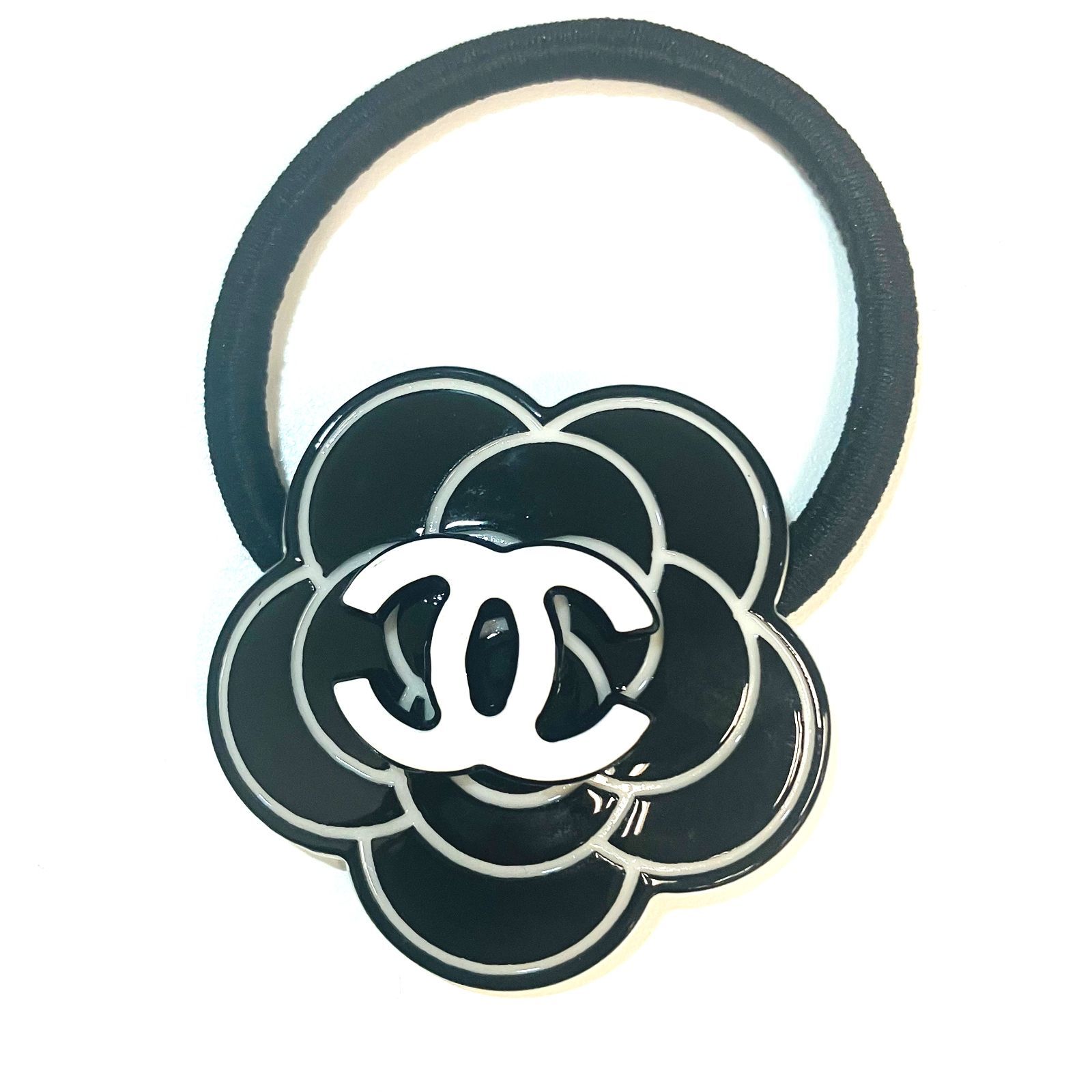 CHANEL シャネル カメリア COCOマーク ヘアゴム X2091