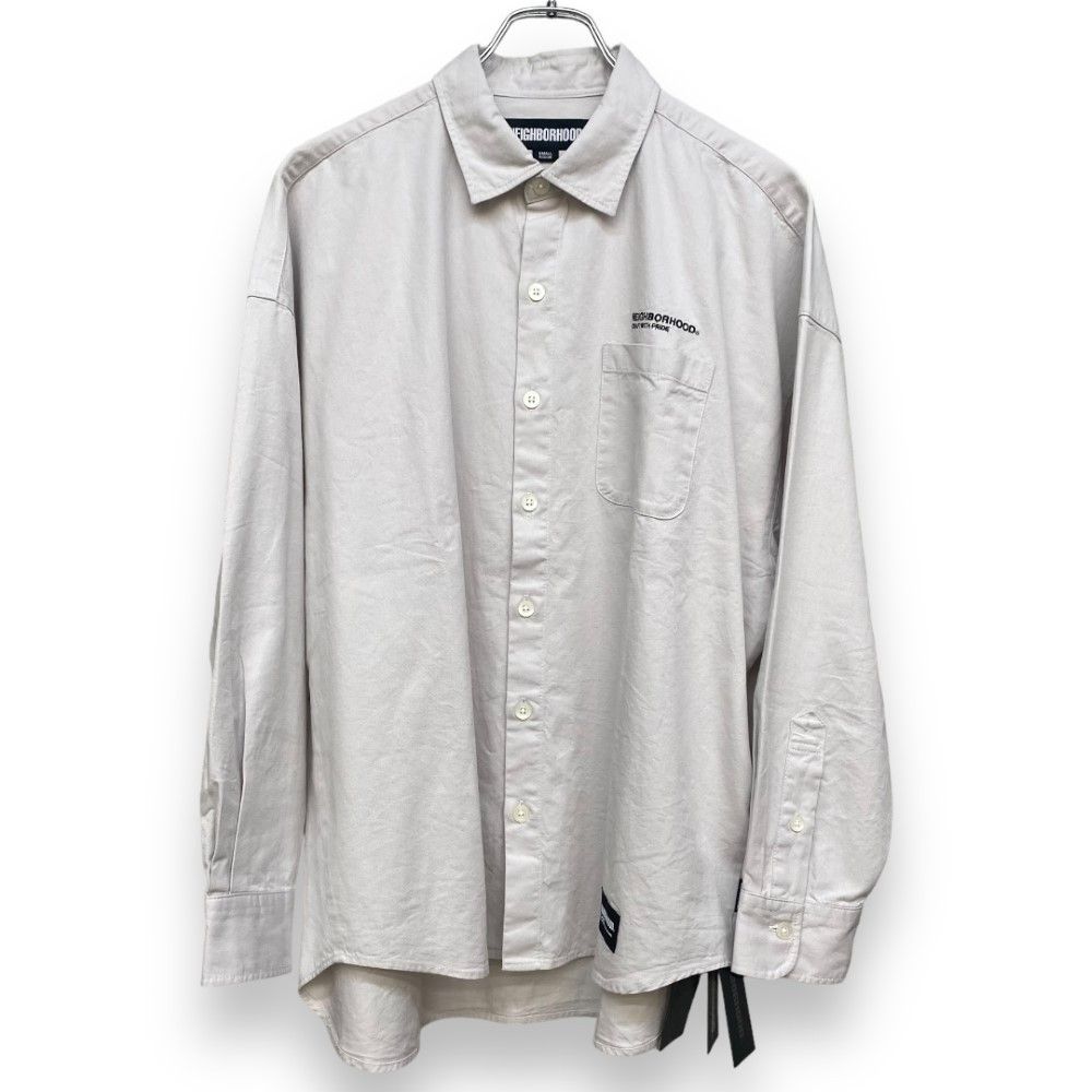 NEIGHBORHOOD 23SS OVER SHIRT LS 長袖シャツ Sサイズ グレー
